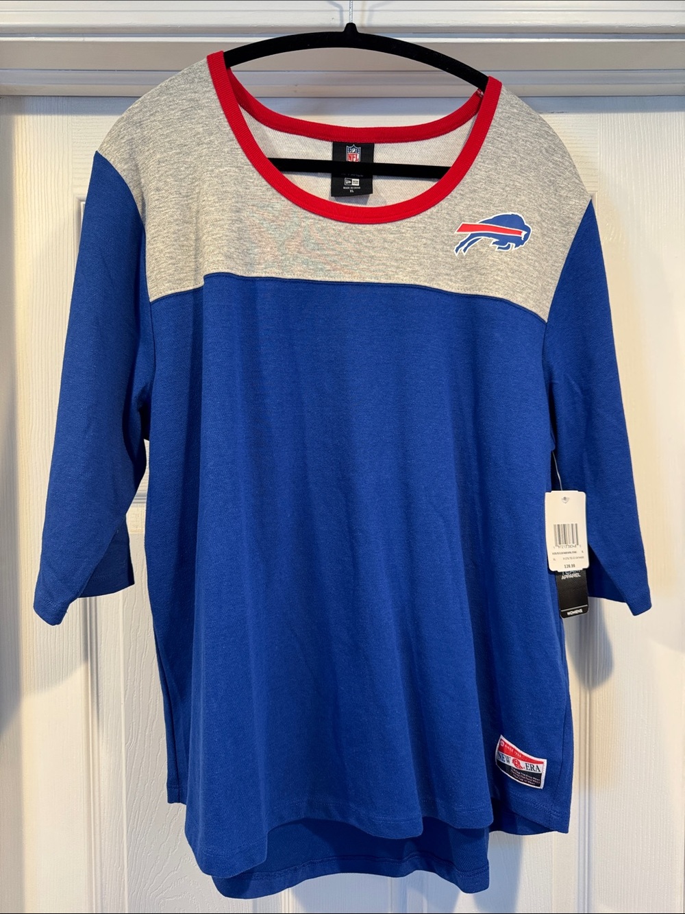 NFL Buffalo Bills Royal Blue, Heather Gray & Red Women's Top